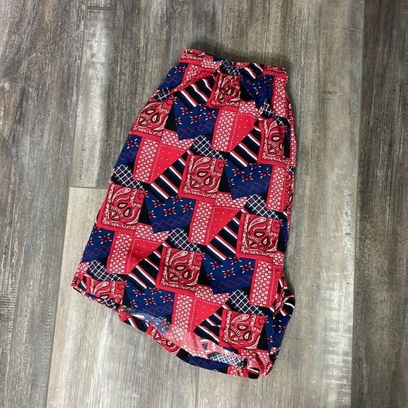 Vintage Hobie Bandana Print Swim Trunks - Picture 5 of 5